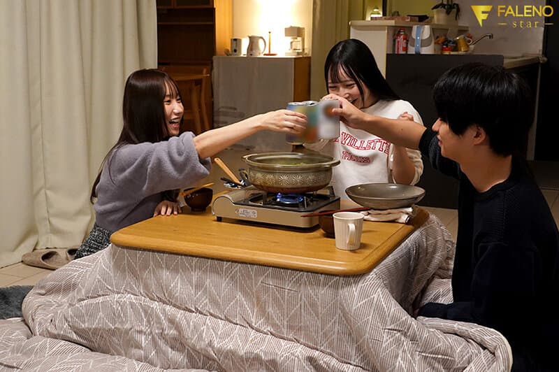 小悪魔な彼女の親友に一晩中乳首をこね回されあっけなくつまみ食いされてしまう鍋パNTR 絵恋空のサンプル画像