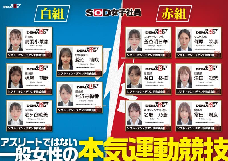 【特典版】SOD女子社員 2025年度ソフト・オン・デマンド運動会 男女総勢37名の社員合戦!のサンプル画像